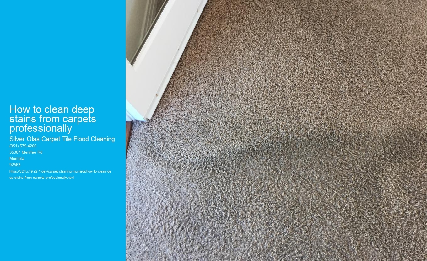 How to clean deep stains from carpets professionally