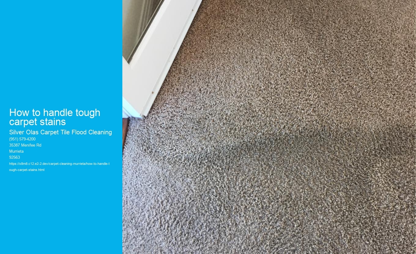 How to handle tough carpet stains